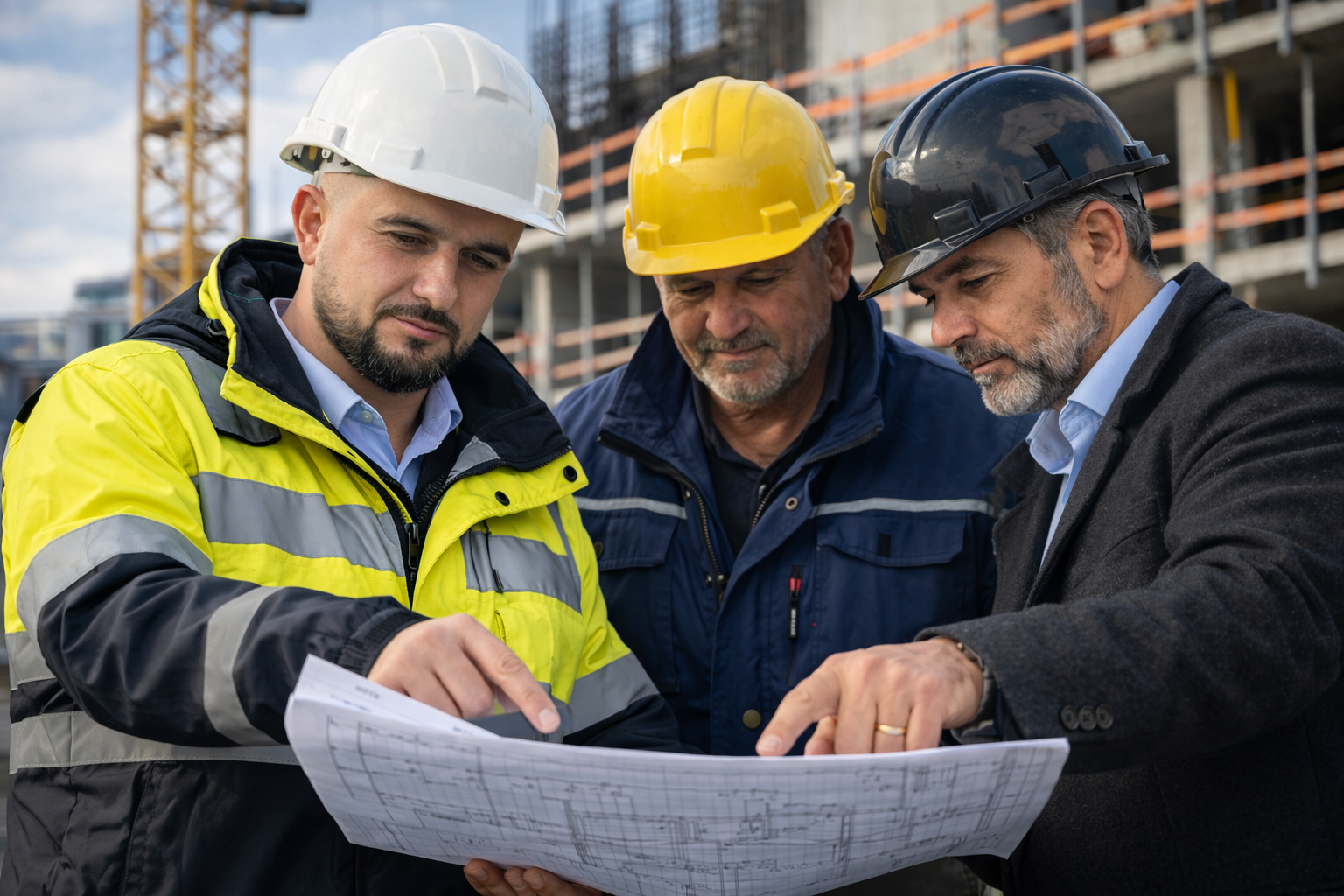 DASTA Team auf der Baustelle - Hochbau & Rohbausanierung München